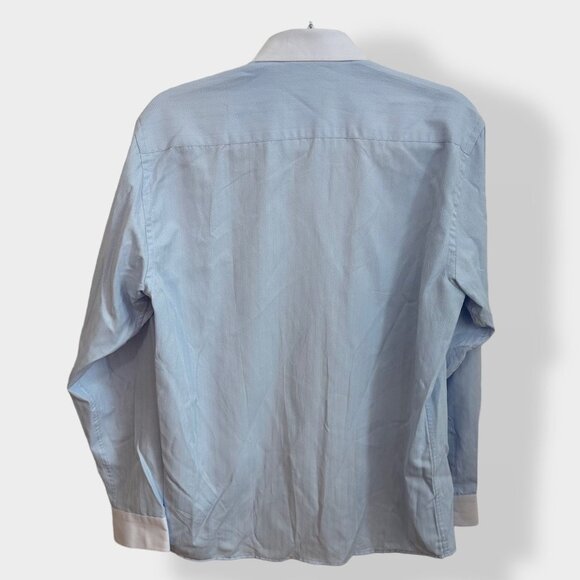 Jack Martin London Blue Button Up Shirt L - Picture 2 of 3